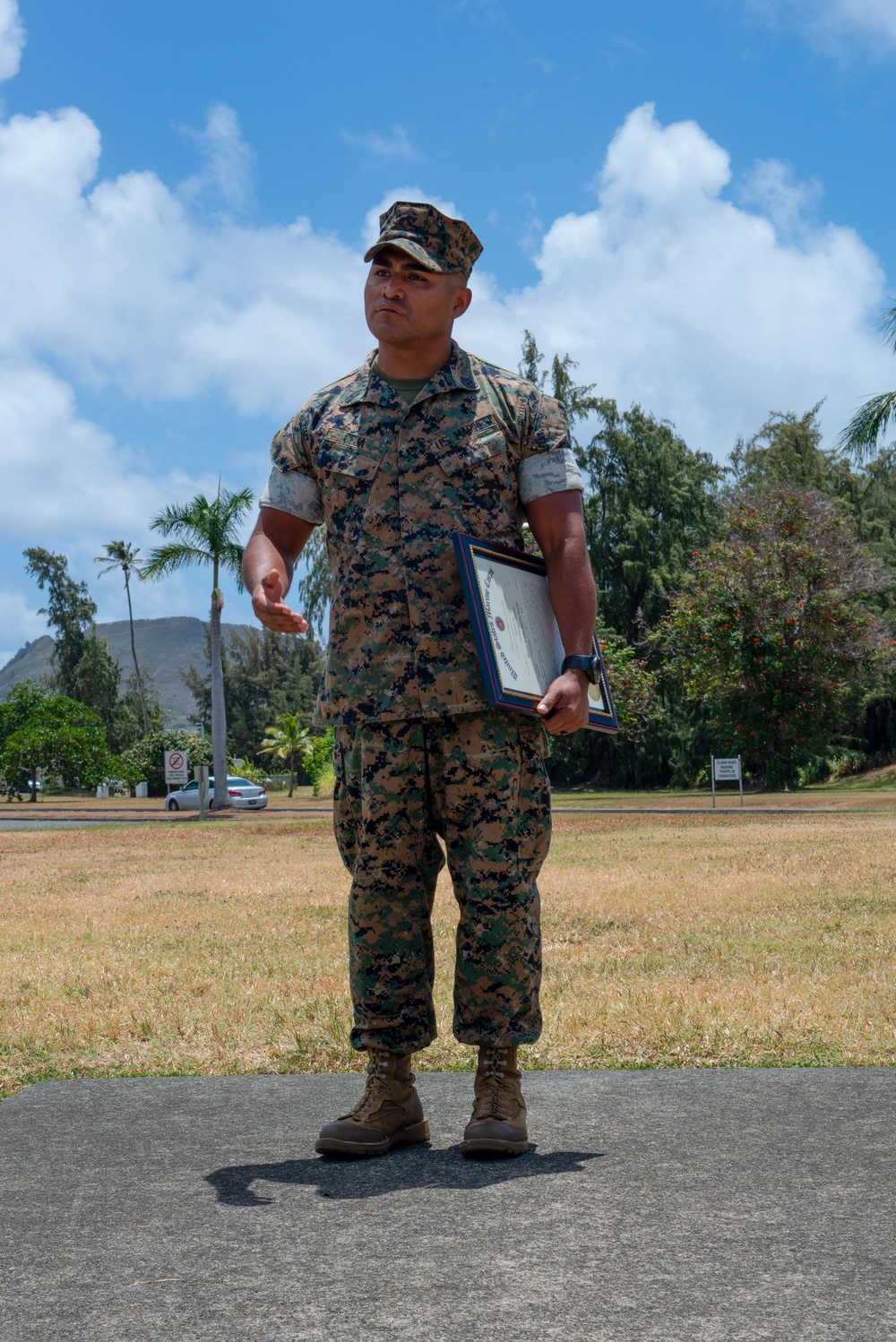 Gunnery Sergeant Froylan Ceja Frocked to First Sergeant
