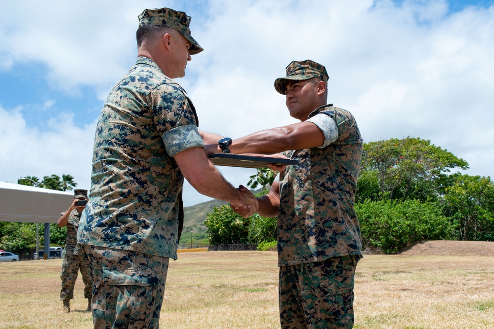 Gunnery Sergeant Froylan Ceja Frocked to First Sergeant