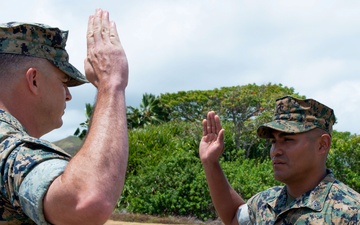Gunnery Sergeant Froylan Ceja Frocked to First Sergeant