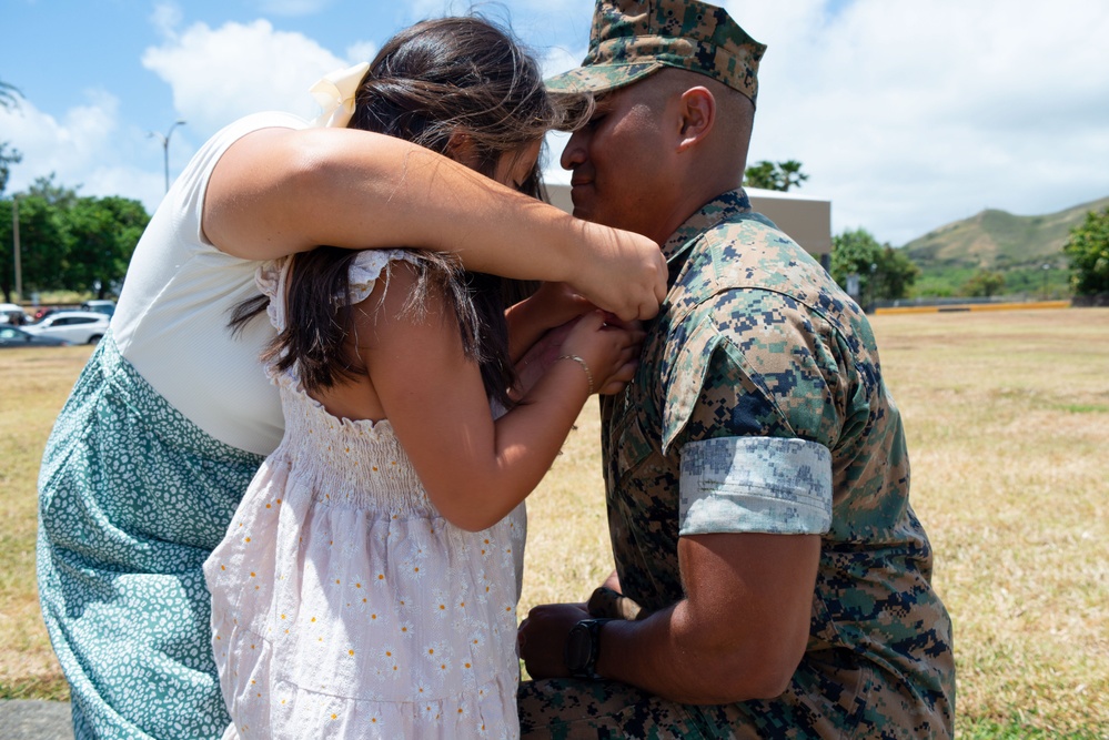 Gunnery Sergeant Froylan Ceja Frocked to First Sergeant