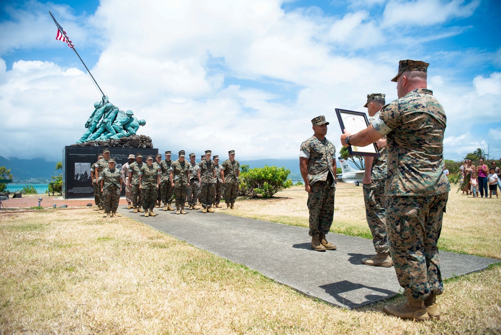 Gunnery Sergeant Froylan Ceja Frocked to First Sergeant