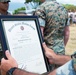Gunnery Sergeant Froylan Ceja Frocked to First Sergeant