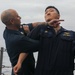Sailors aboard the USS John Finn conduct a security reaction force class in Sagami Wan