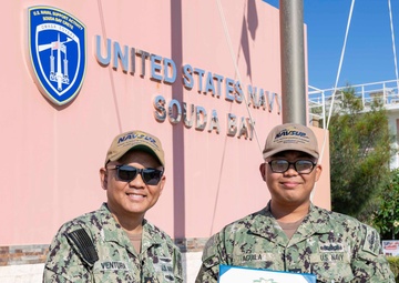 RS2 Gregg Aguila receives NAM at NSA Souda Bay