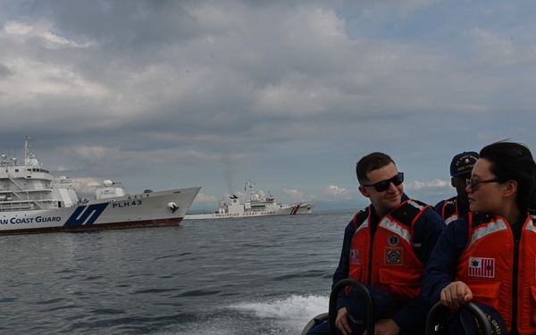USCG Cutter Stratton (WMSL 752) conducts trilateral engagements with Japan Coast Guard and Philippine Coast Guard in Kagoshima, Japan