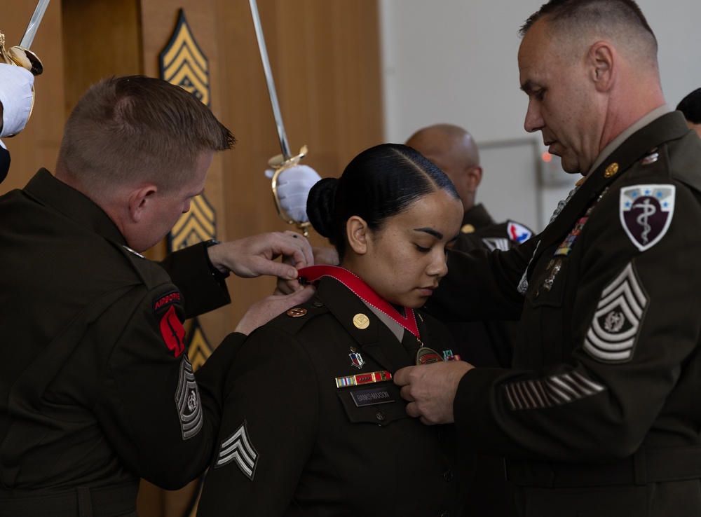 21st TSC Sgt. Morales Club Ceremony