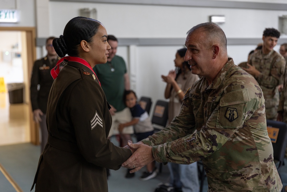 21st TSC Sgt. Morales Club Ceremony
