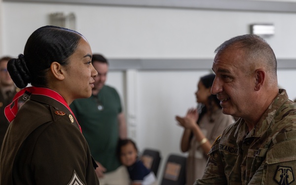 21st TSC Sgt. Morales Club Ceremony