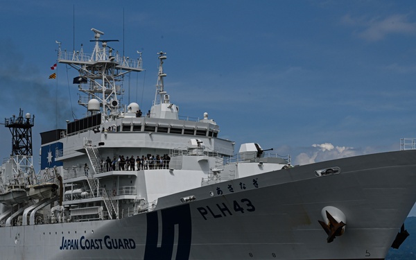 USCG Cutter Stratton (WMSL 752) conducts trilateral engagements with Japan Coast Guard and Philippine Coast Guard in Kagoshima, Japan