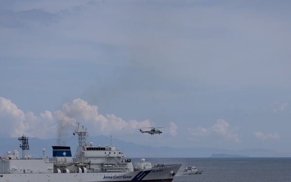 USCG Cutter Stratton (WMSL 752) conducts trilateral engagements with Japan Coast Guard and Philippine Coast Guard in Kagoshima, Japan