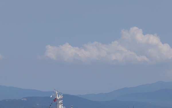 USCG Cutter Stratton (WMSL 752) conducts trilateral engagements with Japan Coast Guard and Philippine Coast Guard in Kagoshima, Japan