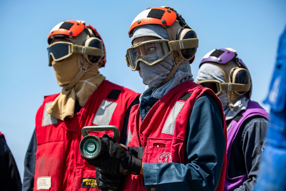 USS Preble Conducts Aviation Training Team Drill