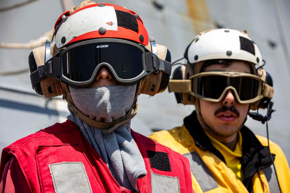 USS Preble Conducts Aviation Training Team Drill