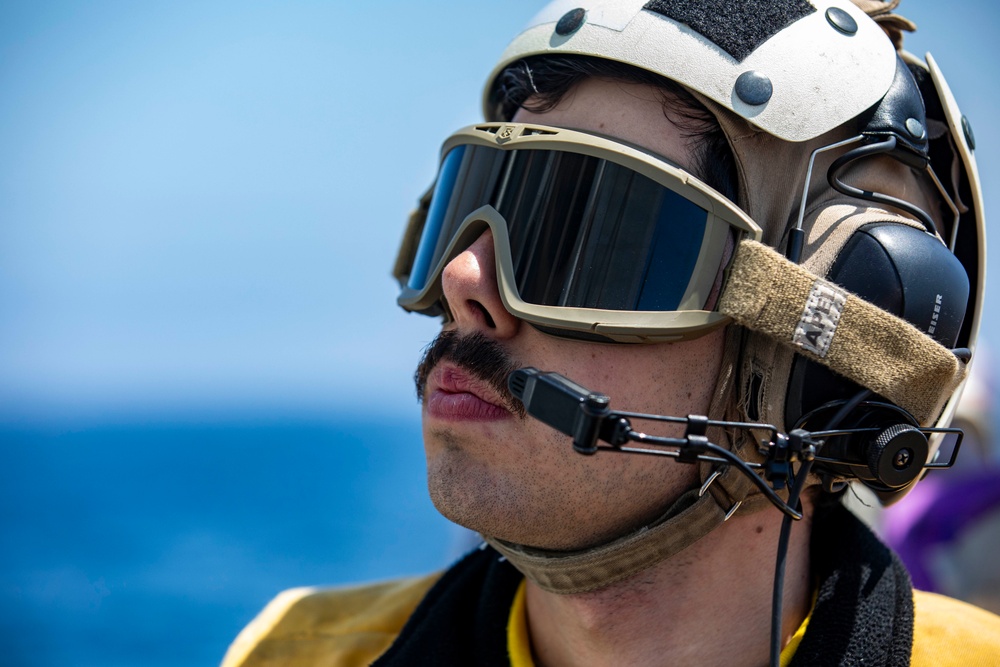 USS Preble Conducts Aviation Training Team Drill