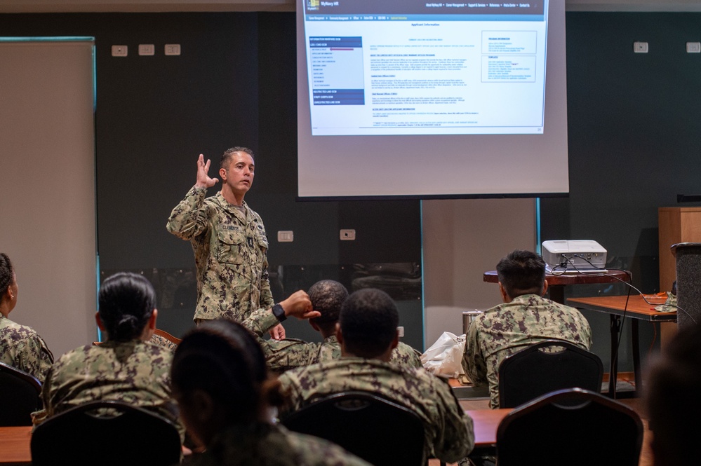 Chief Warrant Officer/Line Duty Officer Brief on NAS Sigonella