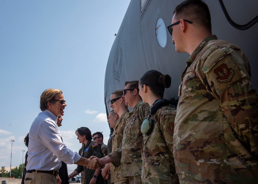 CODEL representatives engage with USAFE-AFAFRICA members, mission