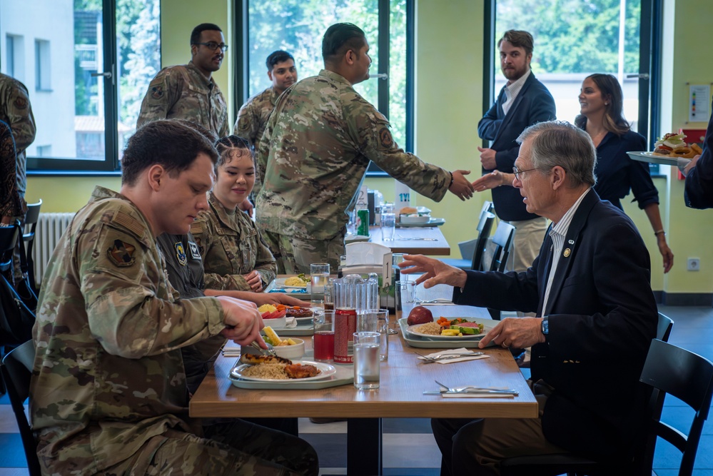 CODEL representatives engage with USAFE-AFAFRICA members, mission