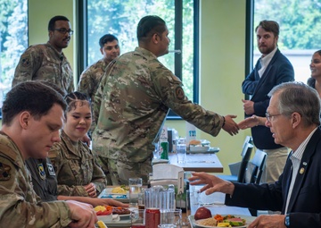 CODEL representatives engage with USAFE-AFAFRICA members, mission