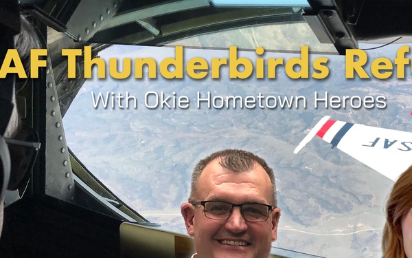 USAF Thunderbirds Refueling Flight With Hometown Heroes