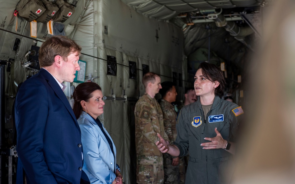 CODEL representatives engage with USAFE-AFAFRICA members, mission