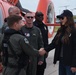 DHS Secretary Kristi Noem meets Coast Guard Air Station Detroit personnel for area flight in Detroit