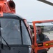 DHS Secretary Kristi Noem meets Coast Guard Air Station Detroit personnel for area flight in Detroit