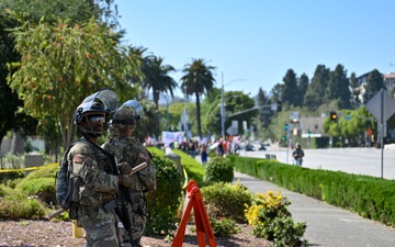 California National Guard Soldiers support federal security mission in Los Angeles