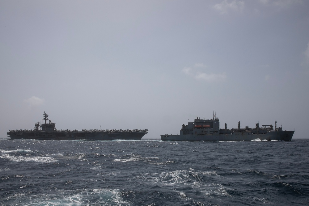 USS Wayne E. Meyer conducts operations in the U.S. Central Command area of responsibility as part of the Carl Vinson Carrier Strike Group