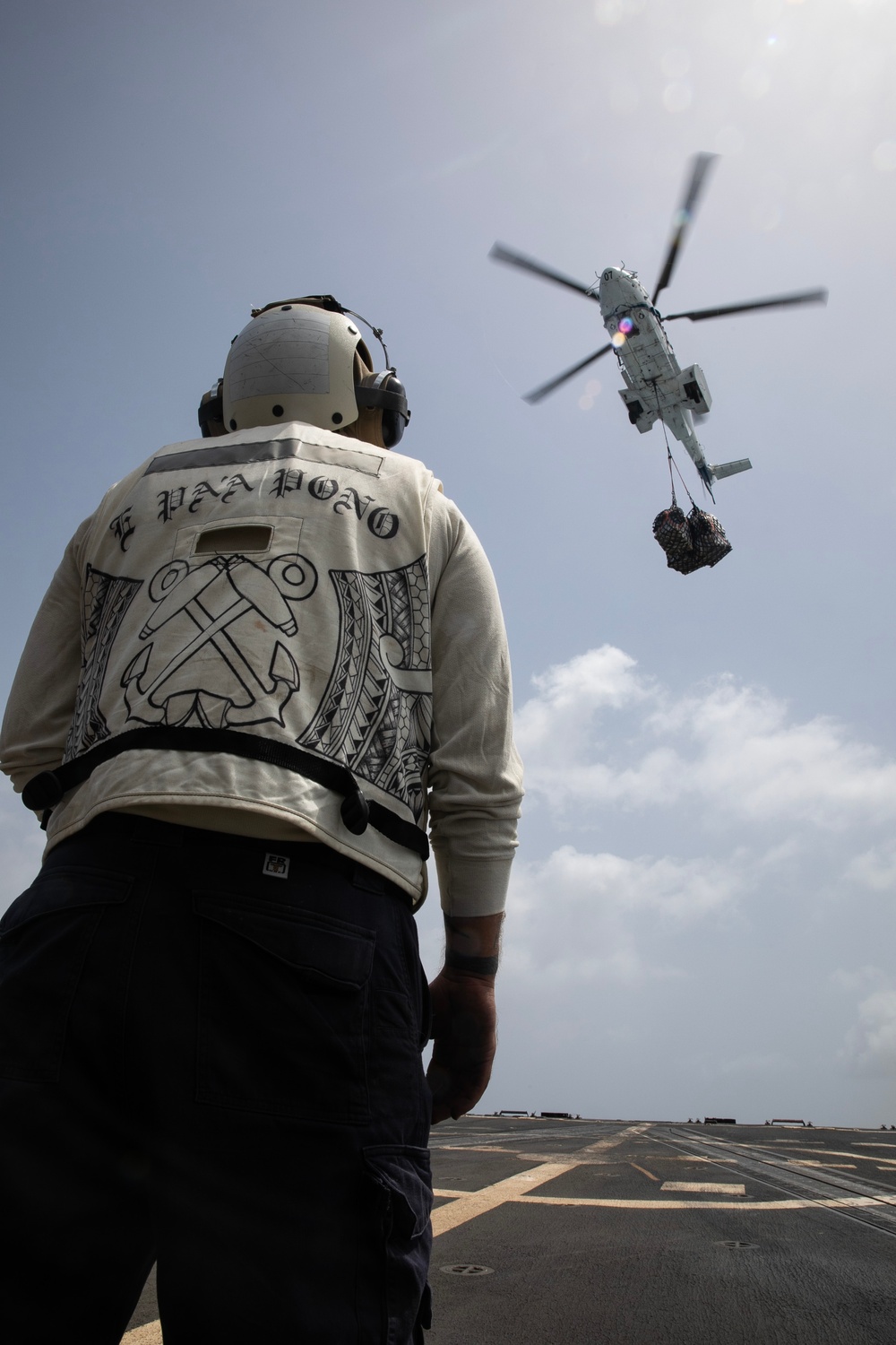 USS Wayne E. Meyer conducts operations in the U.S. Central Command area of responsibility as part of the Carl Vinson Carrier Strike Group