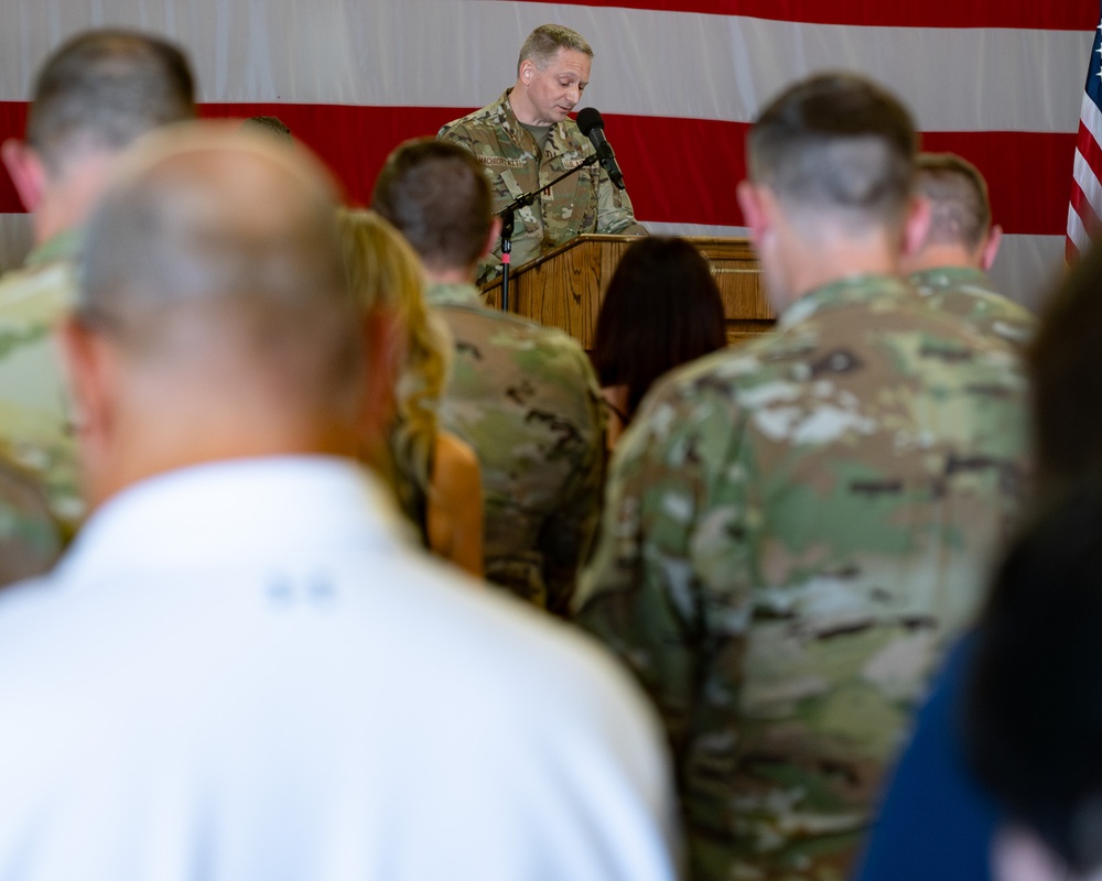 The 321st Missile Squadron change of command ceremony