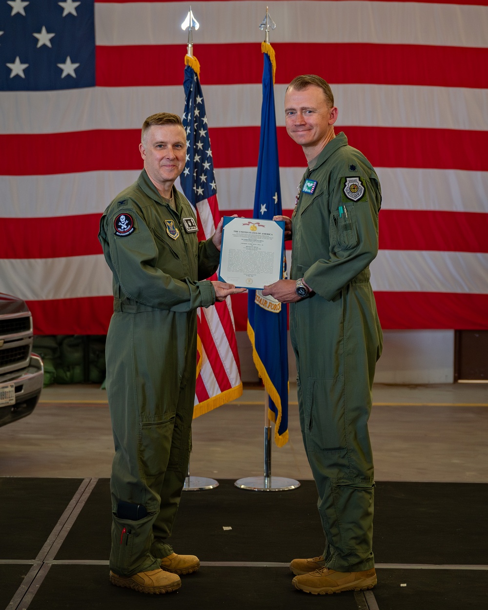 The 321st Missile Squadron change of command ceremony