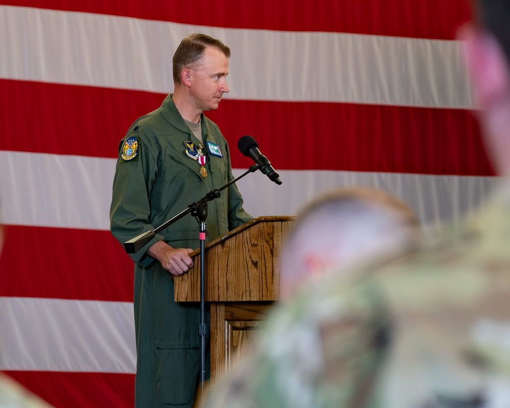 The 321st Missile Squadron change of command ceremony