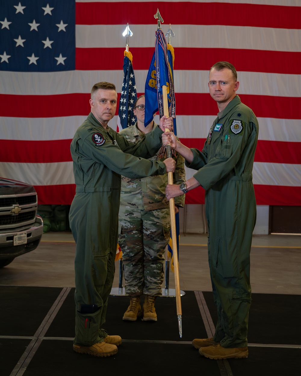 The 321st Missile Squadron change of command ceremony
