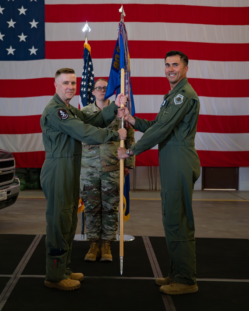 The 321st Missile Squadron change of command ceremony