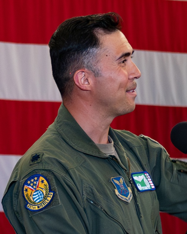 The 321st Missile Squadron change of command ceremony