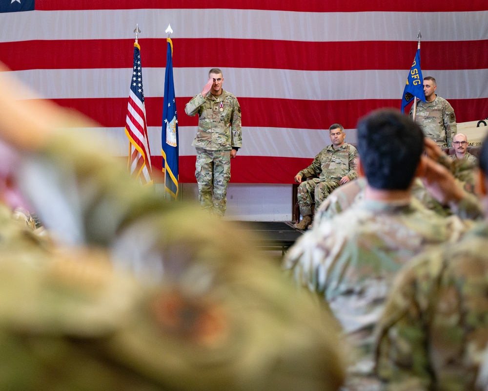 The 890th Missile Security Forces Squadron change of command