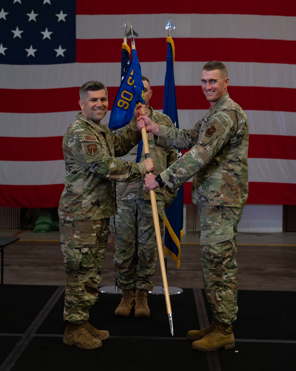 The 890th Missile Security Forces Squadron change of command
