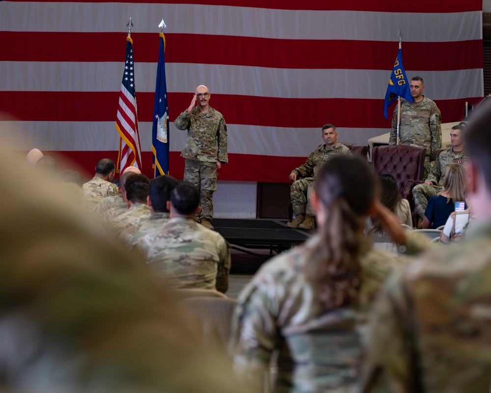 The 890th Missile Security Forces Squadron change of command