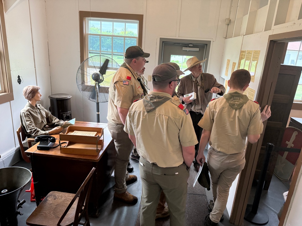 Indiana Boy Scout Troop visits Fort McCoy Commemorative Area; learns about Army, Fort McCoy history
