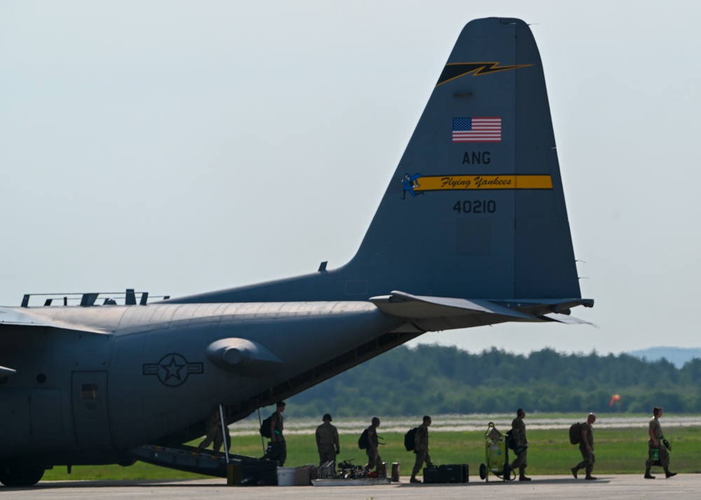 Expanding Joint Integrated Capabilities: 158th Fighter Wing, 104th Fighter Wing, 439th Airlift Wing, and 103rd Airlift Wing Execute Rapid Rearming and Refueling Exercises