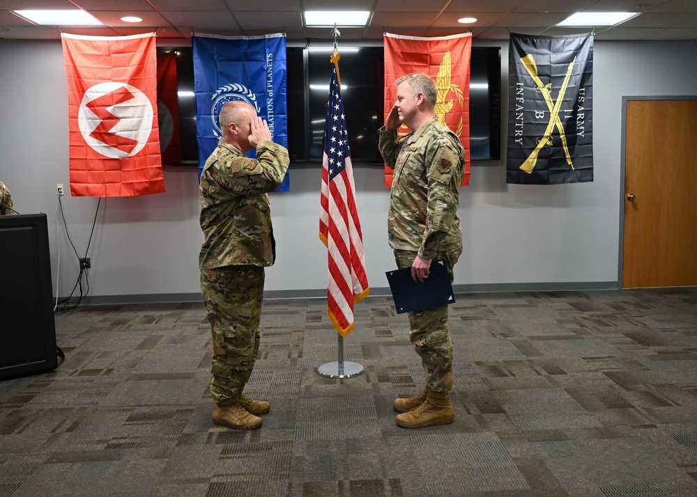 104th Fighter Wing promotes MSgt Patrick Greaney to SMSgt.