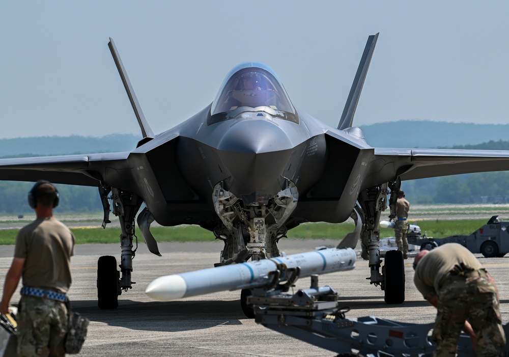 Expanding Joint Integrated Capabilities: 158th Fighter Wing, 104th Fighter Wing, 439th Airlift Wing, and 103rd Airlift Wing Execute Rapid Rearming and Refueling Exercises