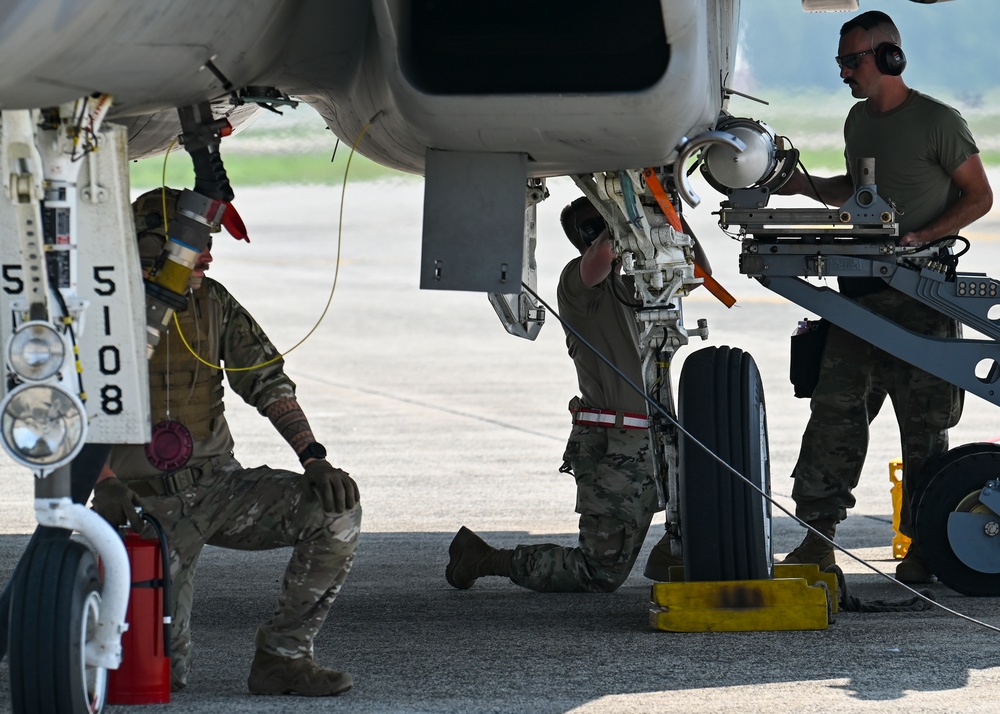 Expanding Joint Integrated Capabilities: 158th Fighter Wing, 104th Fighter Wing, 439th Airlift Wing, and 103rd Airlift Wing Execute Rapid Rearming and Refueling Exercises