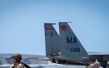 Expanding Joint Integrated Capabilities: 158th Fighter Wing, 104th Fighter Wing, and 103rd Airlift Wing Execute Rapid Rearming and Refueling Exercises