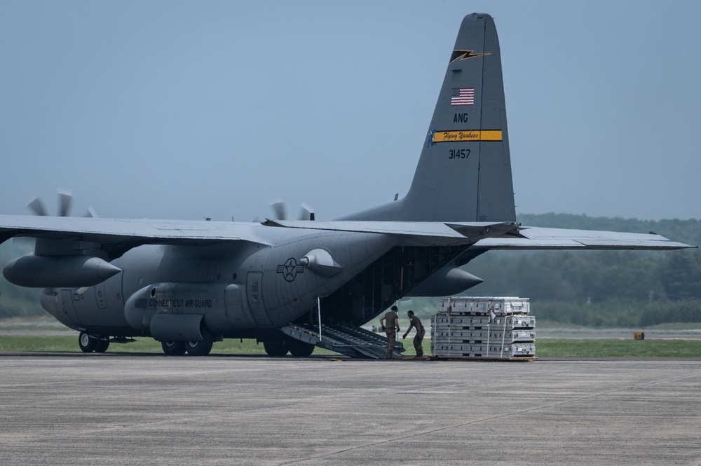 Expanding Joint Integrated Capabilities: 158th Fighter Wing, 104th Fighter Wing, and 103rd Airlift Wing Execute Rapid Rearming and Refueling Exercises