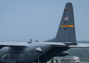 Expanding Joint Integrated Capabilities: 158th Fighter Wing, 104th Fighter Wing, and 103rd Airlift Wing Execute Rapid Rearming and Refueling Exercises