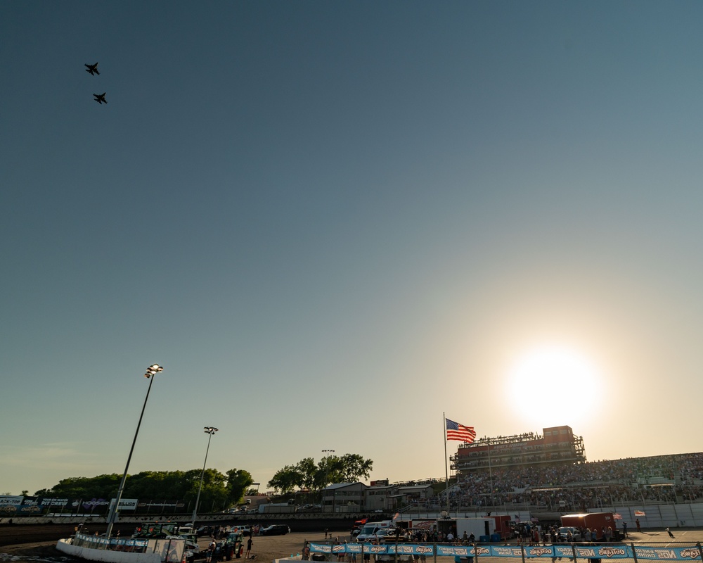 114th Fighter Wing Flyover at Huset’s Speedway