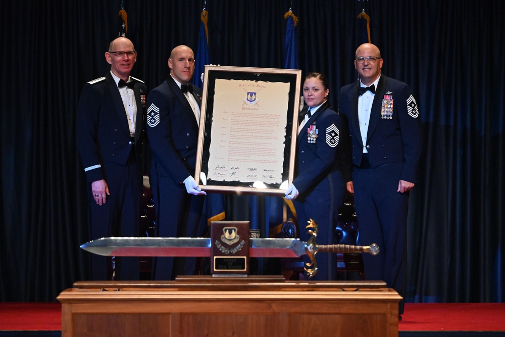 AFMC Commander receives highest enlisted honor