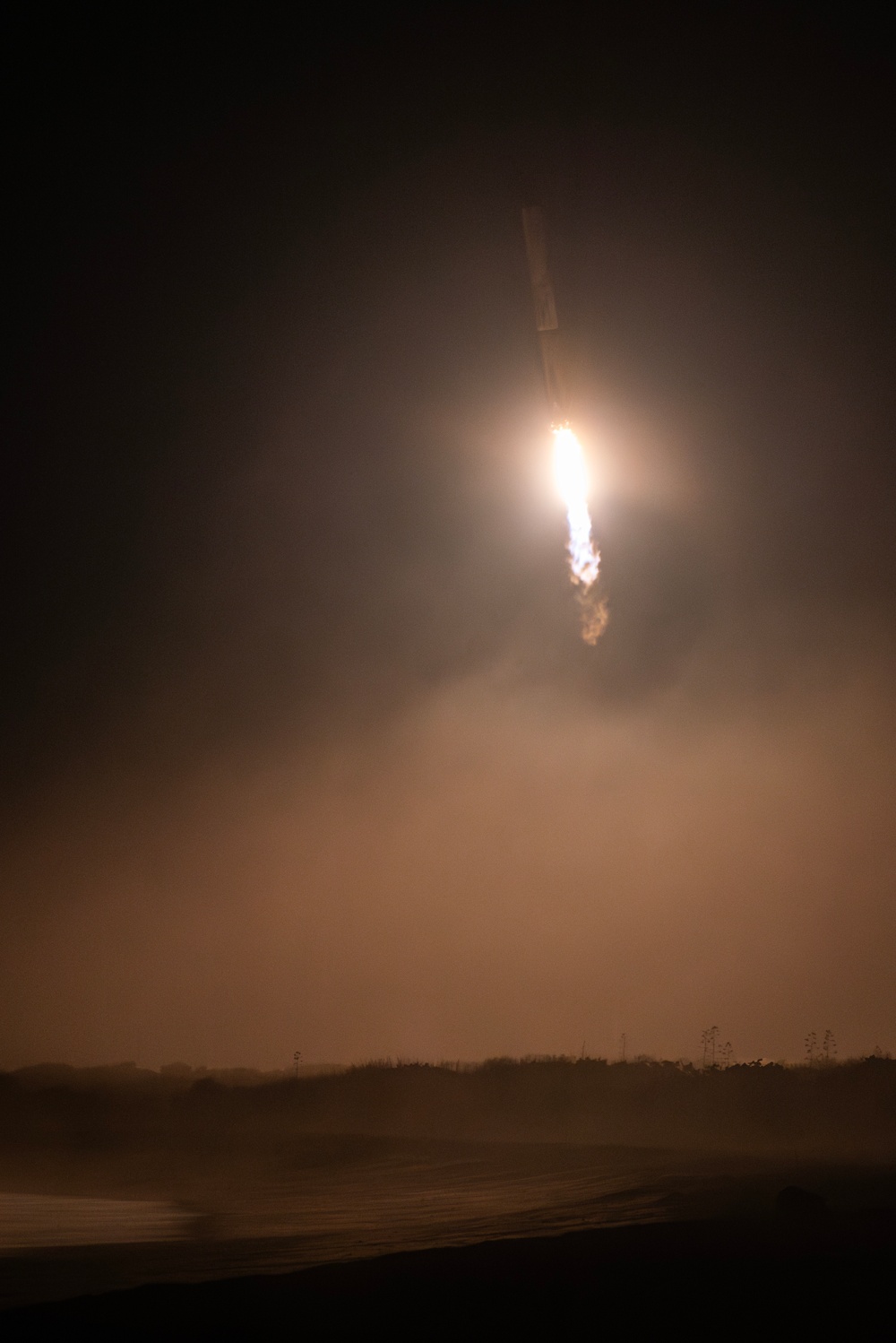 The Axiom 4 Booster Lands at Cape Canaveral Space Force Station