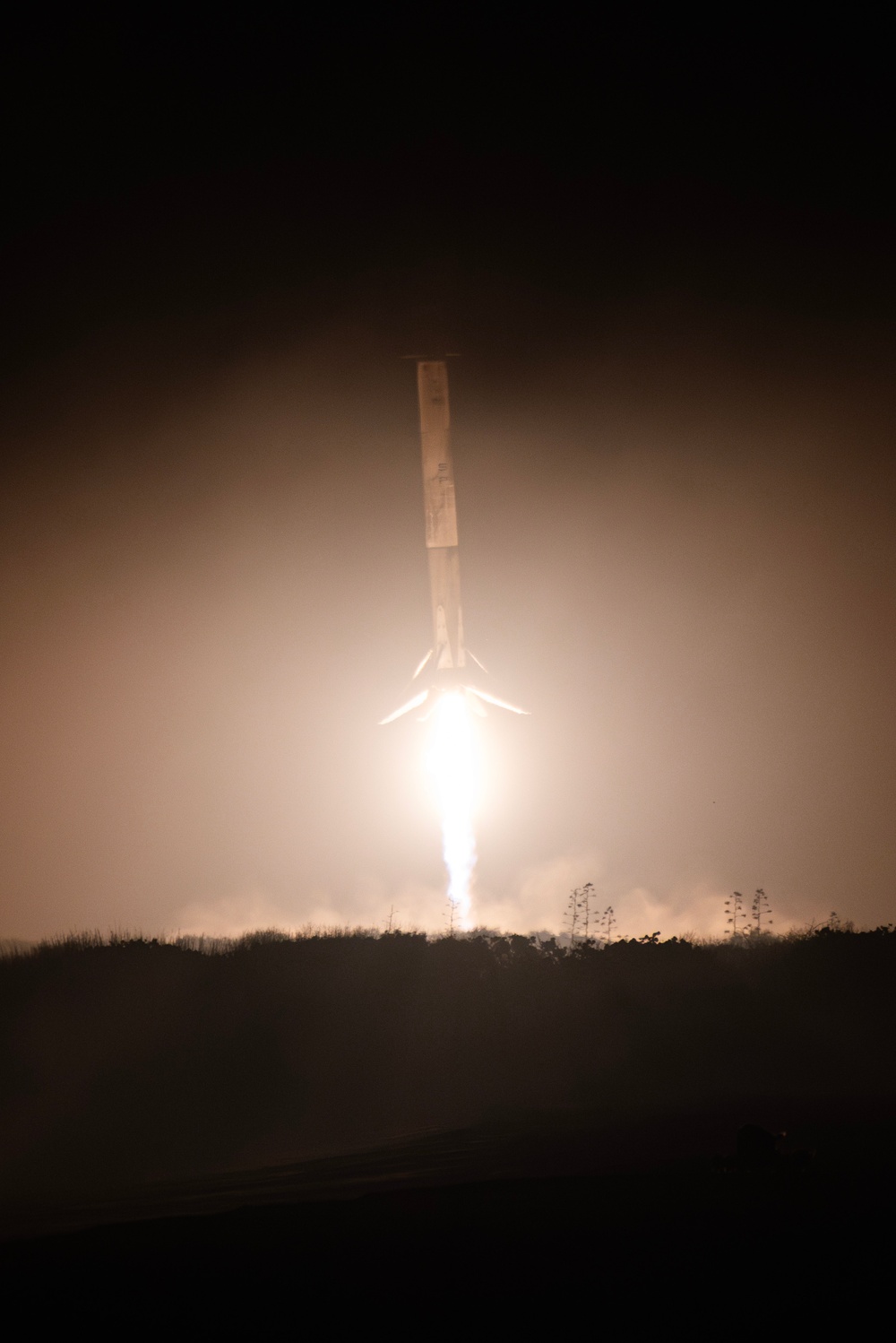 The Axiom 4 Booster Lands at Cape Canaveral Space Force Station